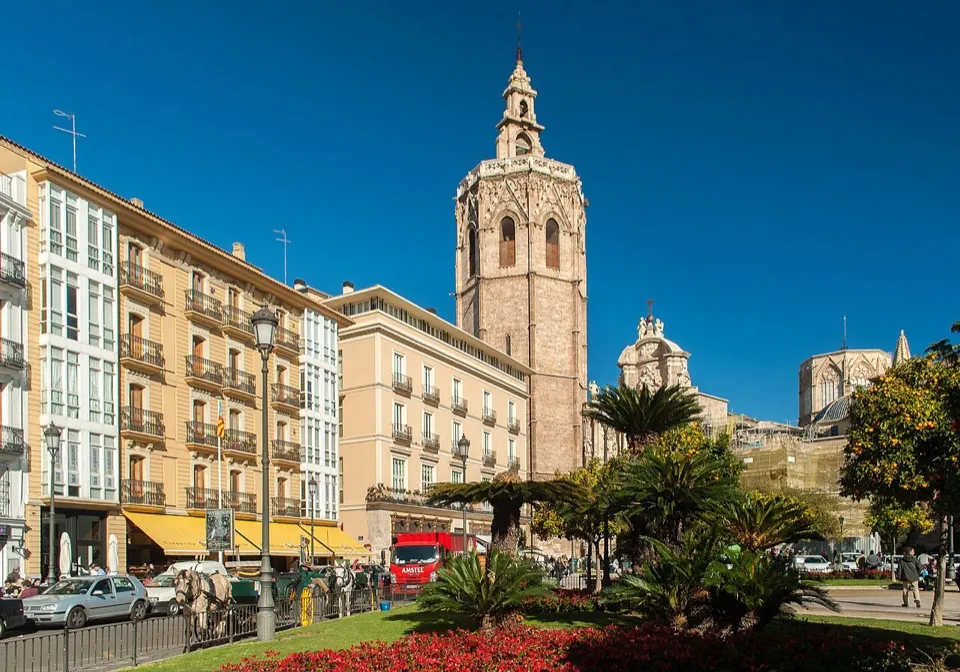 Plaza de la Reina and the Micalet, Ciutat Vella, Valencia