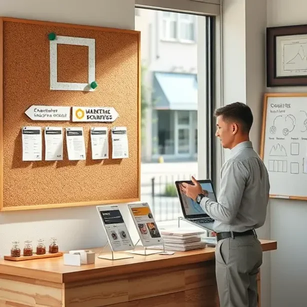 Cross-channel marketing boosting a local business's visibility across platforms