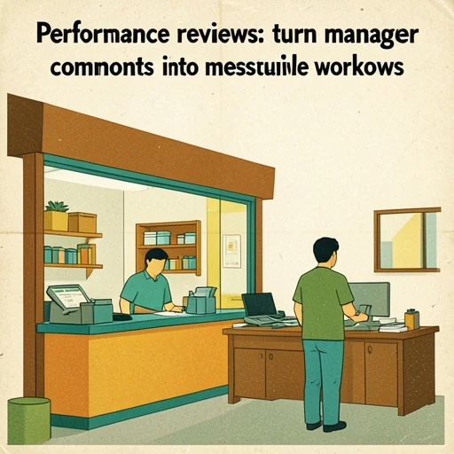 Performance reviews: turn manager comments into measurable workflows